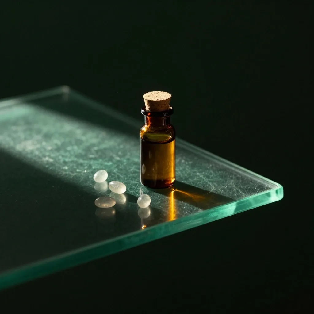 Zinc and magnesium complex bottle on dark shelf